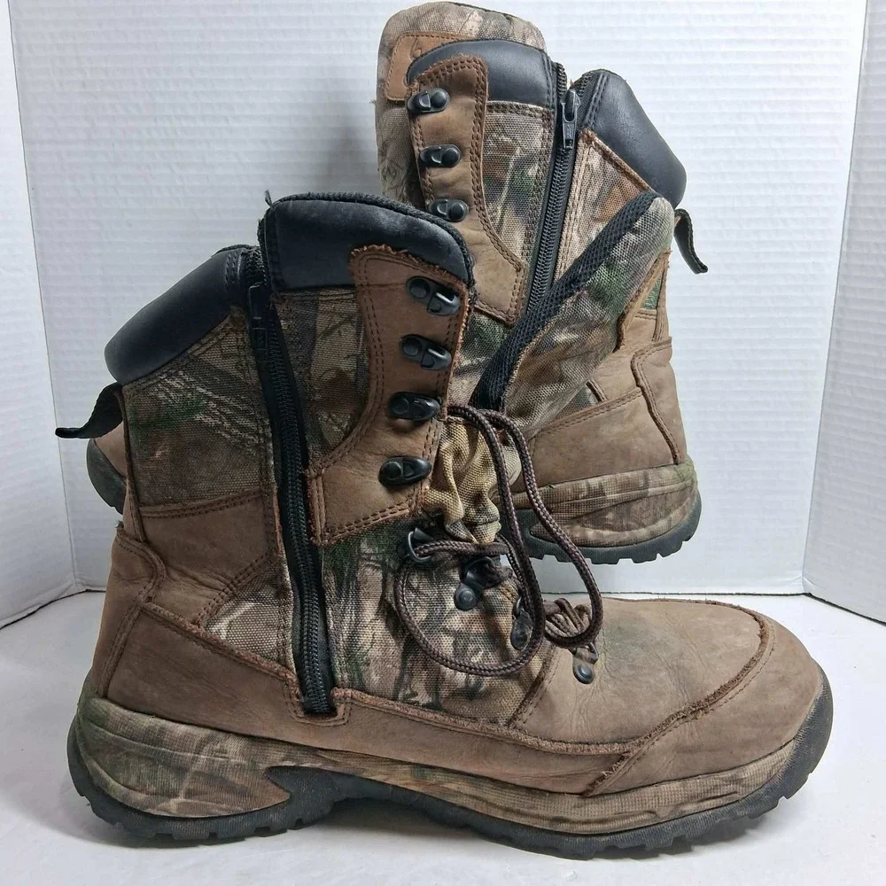 Buck Commander 1000 Gram Thinsulate‎ Waterproof Camo Hunting Boots Mens Size 12
